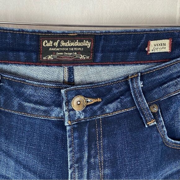 Cult of Individuality Vixen Curvy Wide Leg Jeans Made in the USA Size 32 - Picture 7 of 13